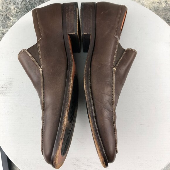 Gordon Rush Men's Size 13 Brown Leather Casual Slip On Loafers Shoes - Picture 8 of 13